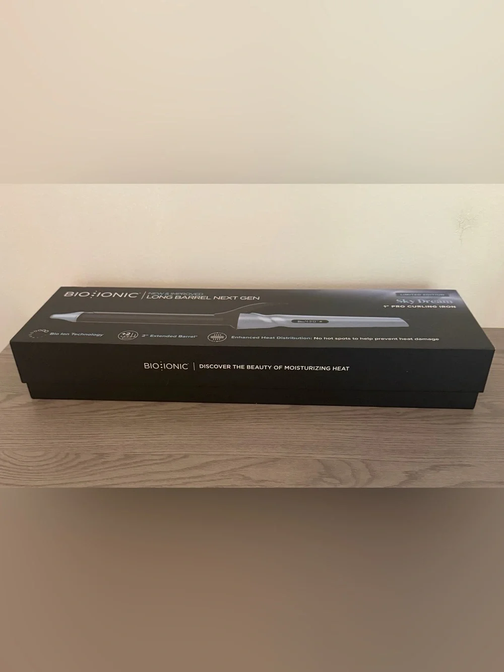 Bio Ionic Long Barrel Next Gen 1” Curling Iron Sky Dream Limited Edition
